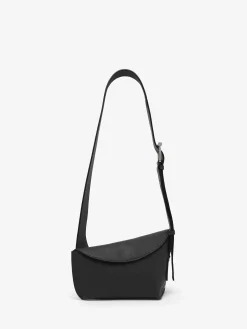 McQueen T-Bar Sling Bag in Black