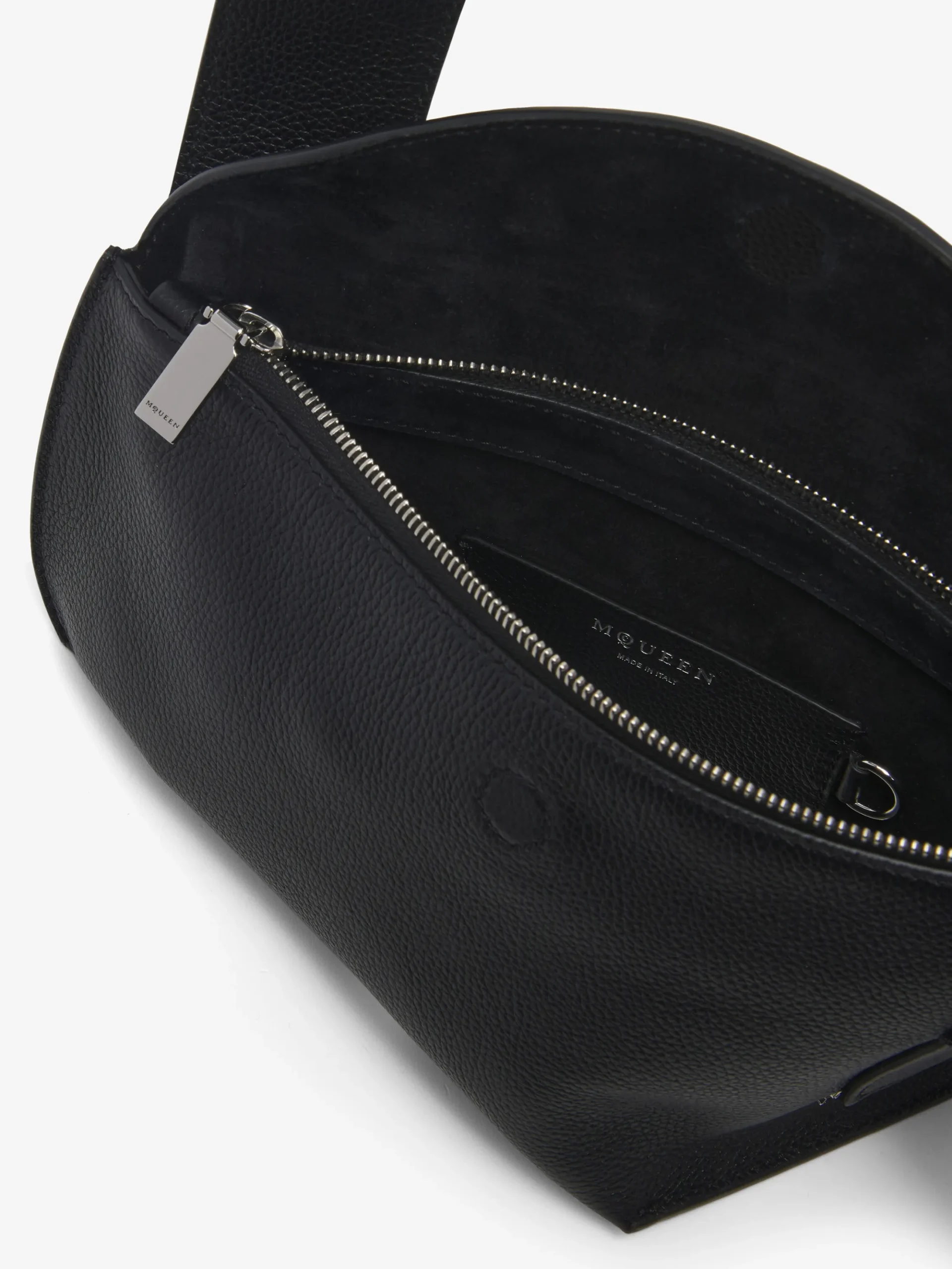 McQueen T-Bar Sling Bag in Black