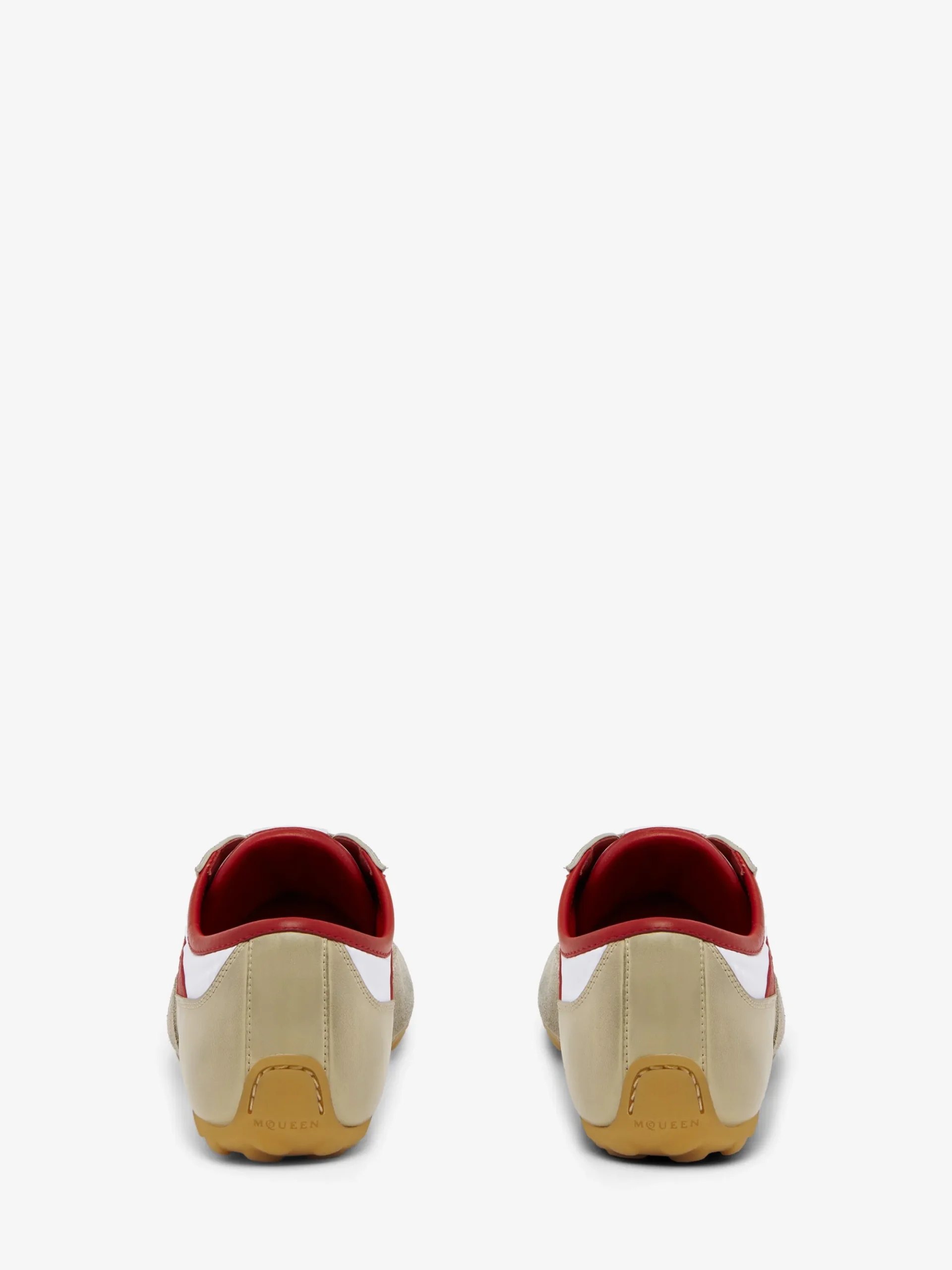 Men's Boxe Sneaker in White/Red