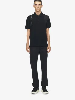 Men's Cargo Trousers in Black