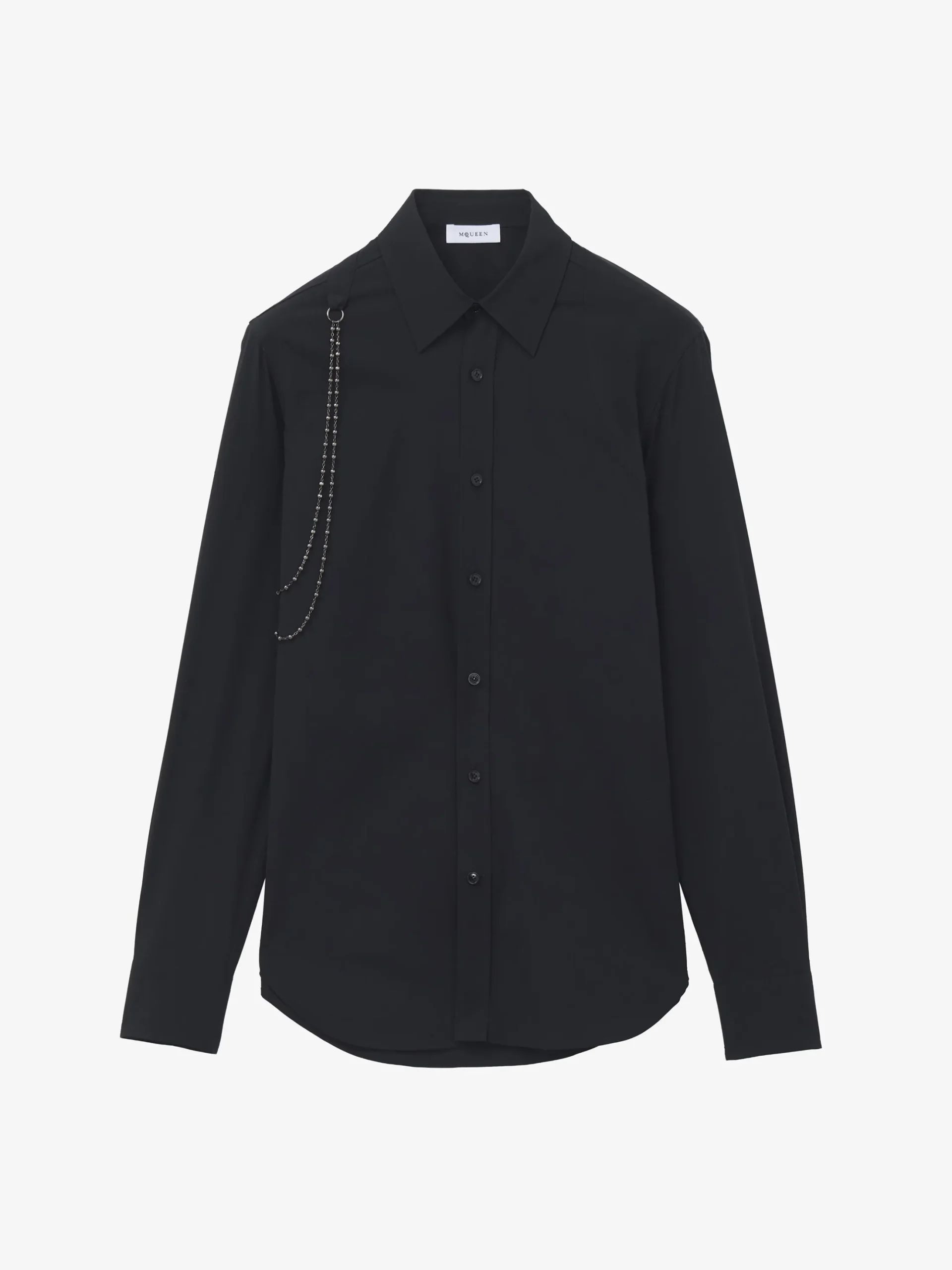 Men's Chain Harness Shirt in Black