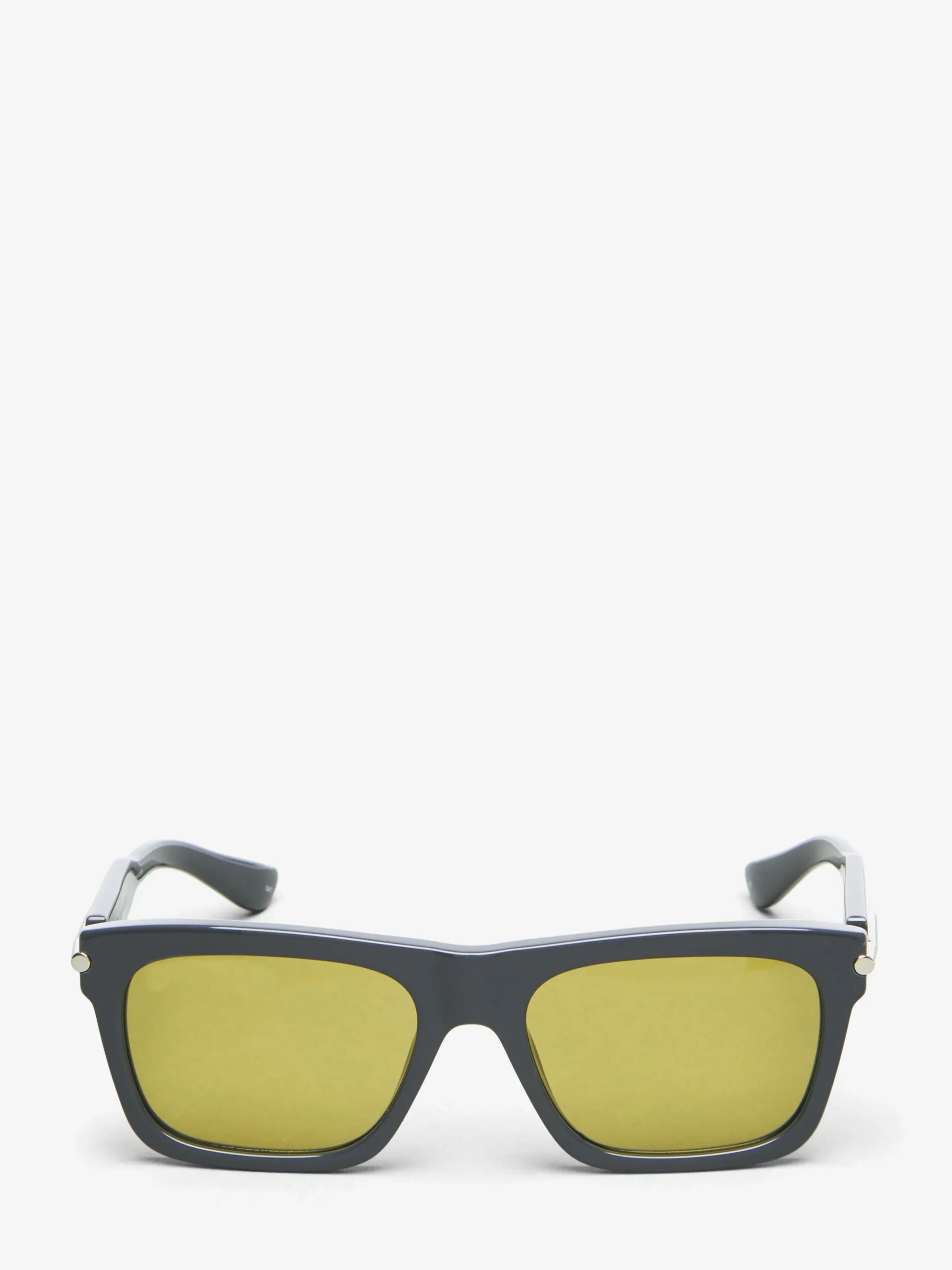 Men's City T-Bar Rectangular Sunglasses in Grey/Yellow