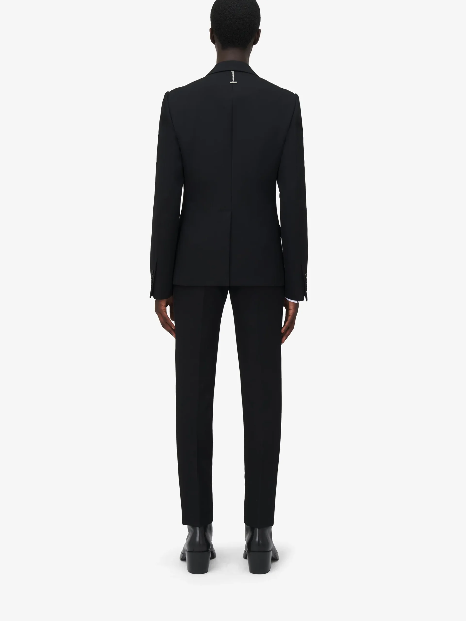 Men's Constellation Embroidered Single-breasted Jacket in Black