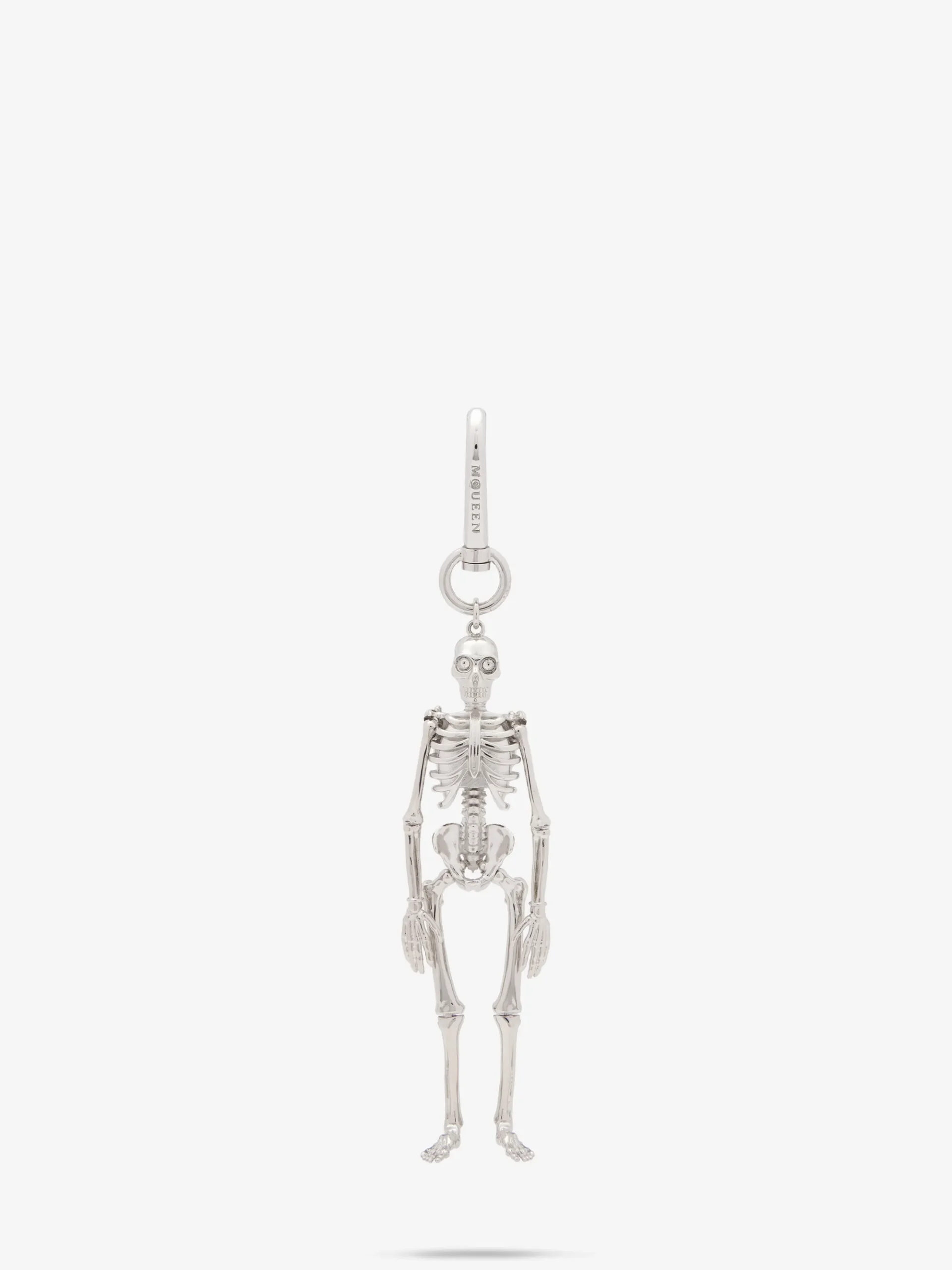 Men's Dancing Skeleton Charm in Silver-finish