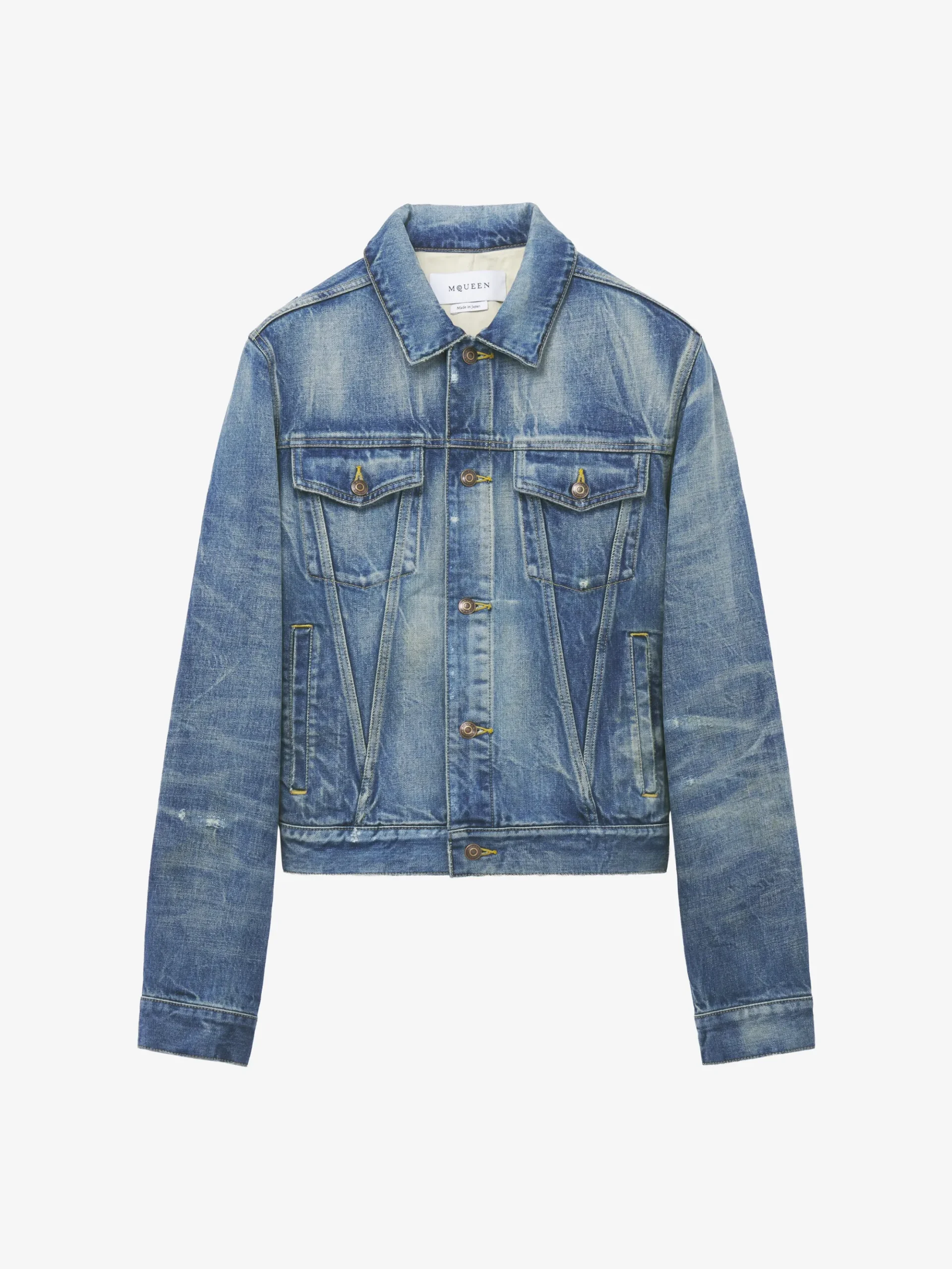 Men's Denim Jacket in Washed Blue