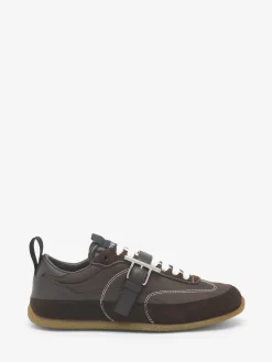 Men's EC1 T-Bar Sneaker in Dark Brown