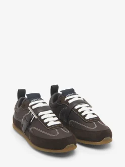 Men's EC1 T-Bar Sneaker in Dark Brown