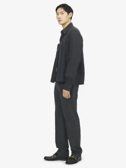Men's Harness Overshirt in Charcoal