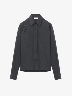 Men's Harness Overshirt in Charcoal