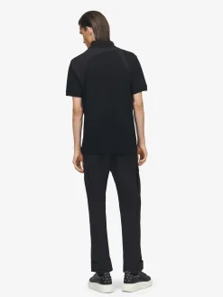 Men's Harness Polo Shirt in Black
