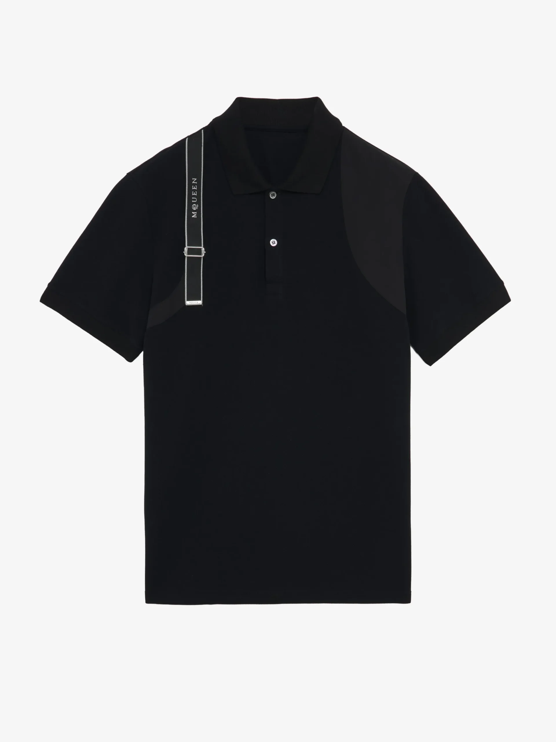 Men's Harness Polo Shirt in Black