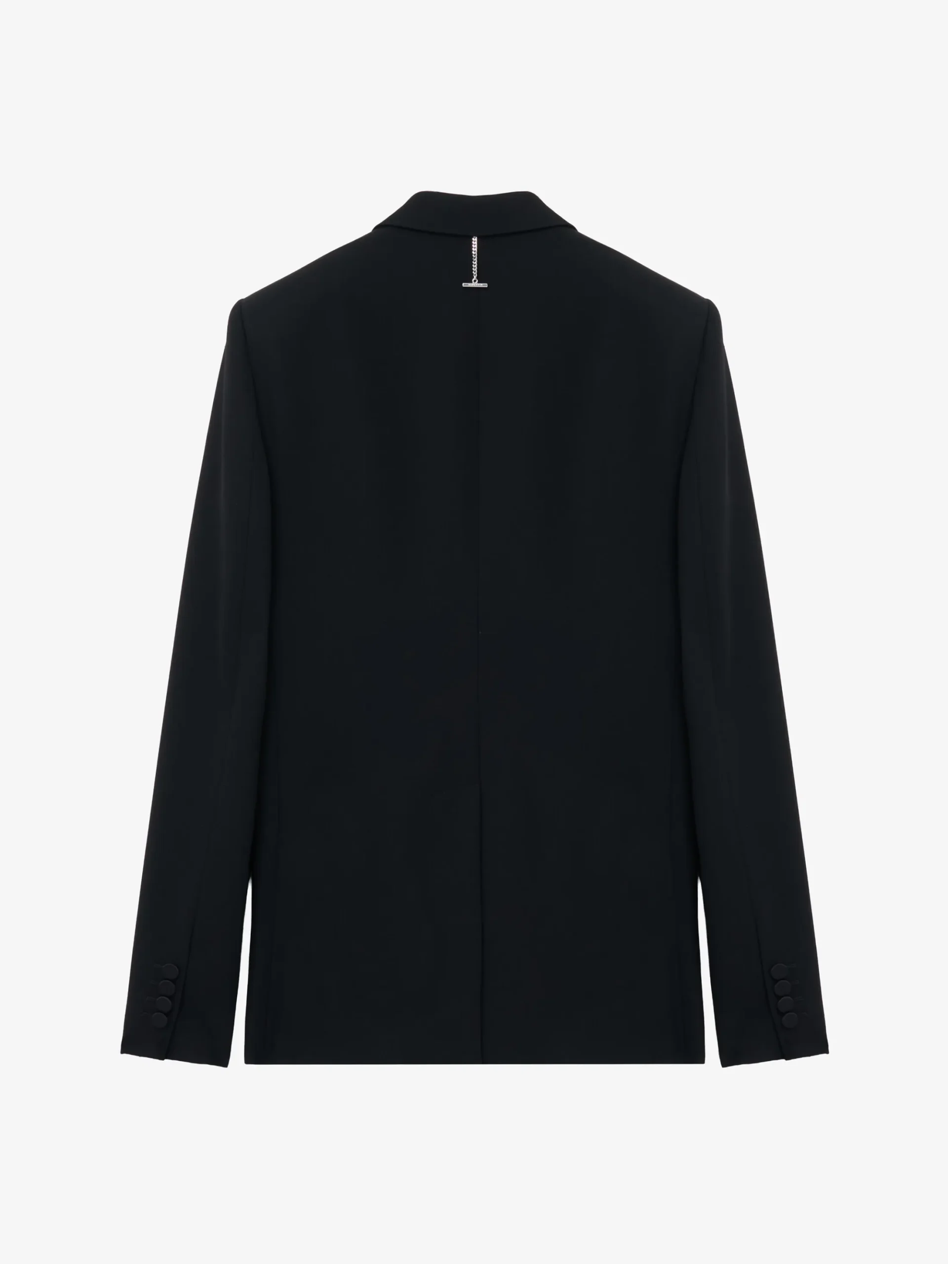 Men's Lace Ribcage Embroidery Single-breasted Jacket in Black