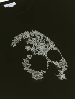 Men's Lace Skull T-shirt in Black