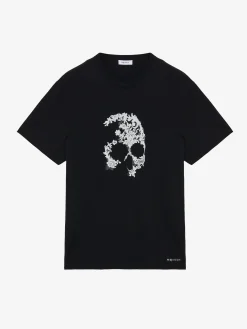 Men's Lace Skull T-shirt in Black