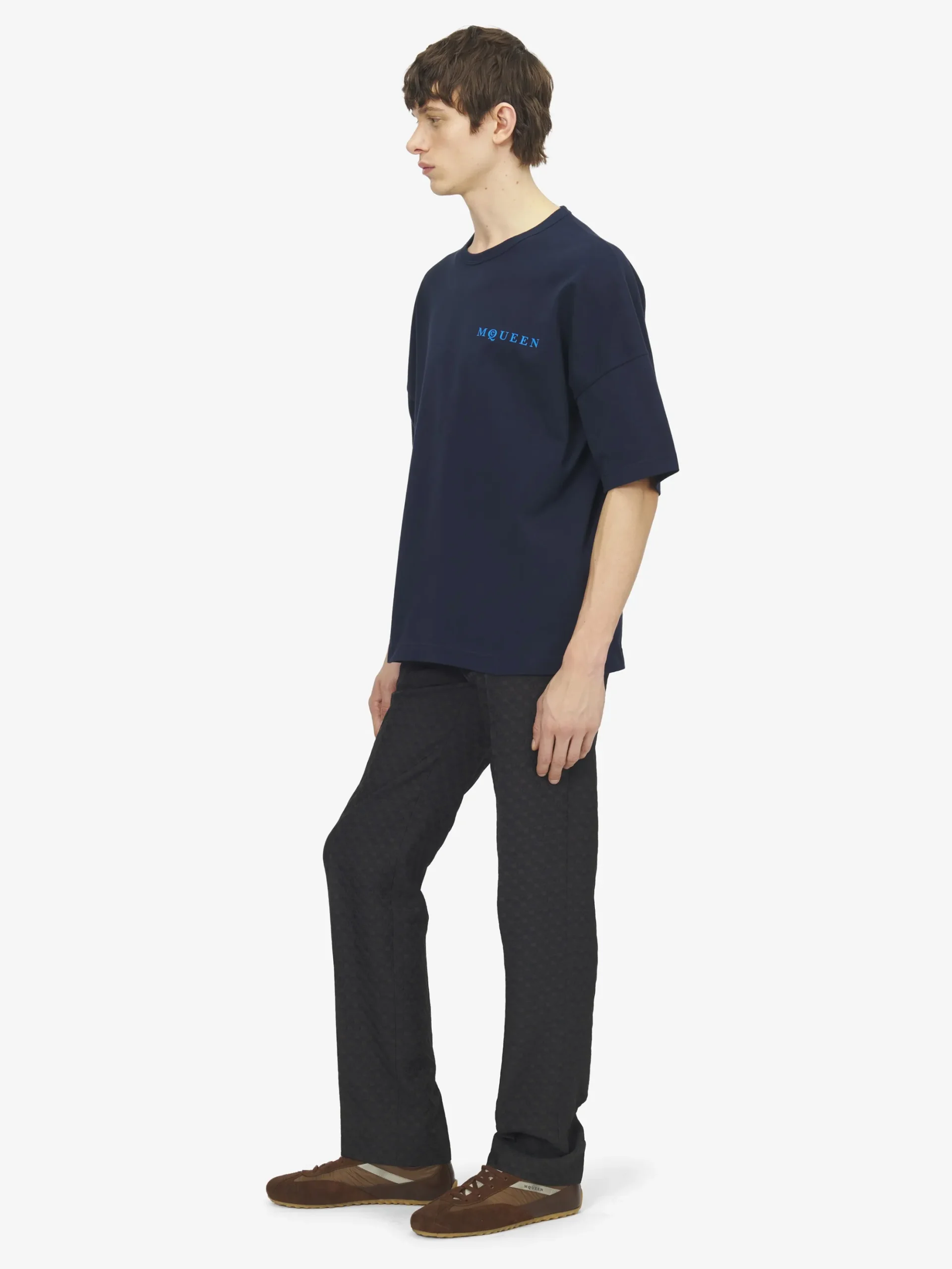 Men's Logo Oversized T-shirt in Blue