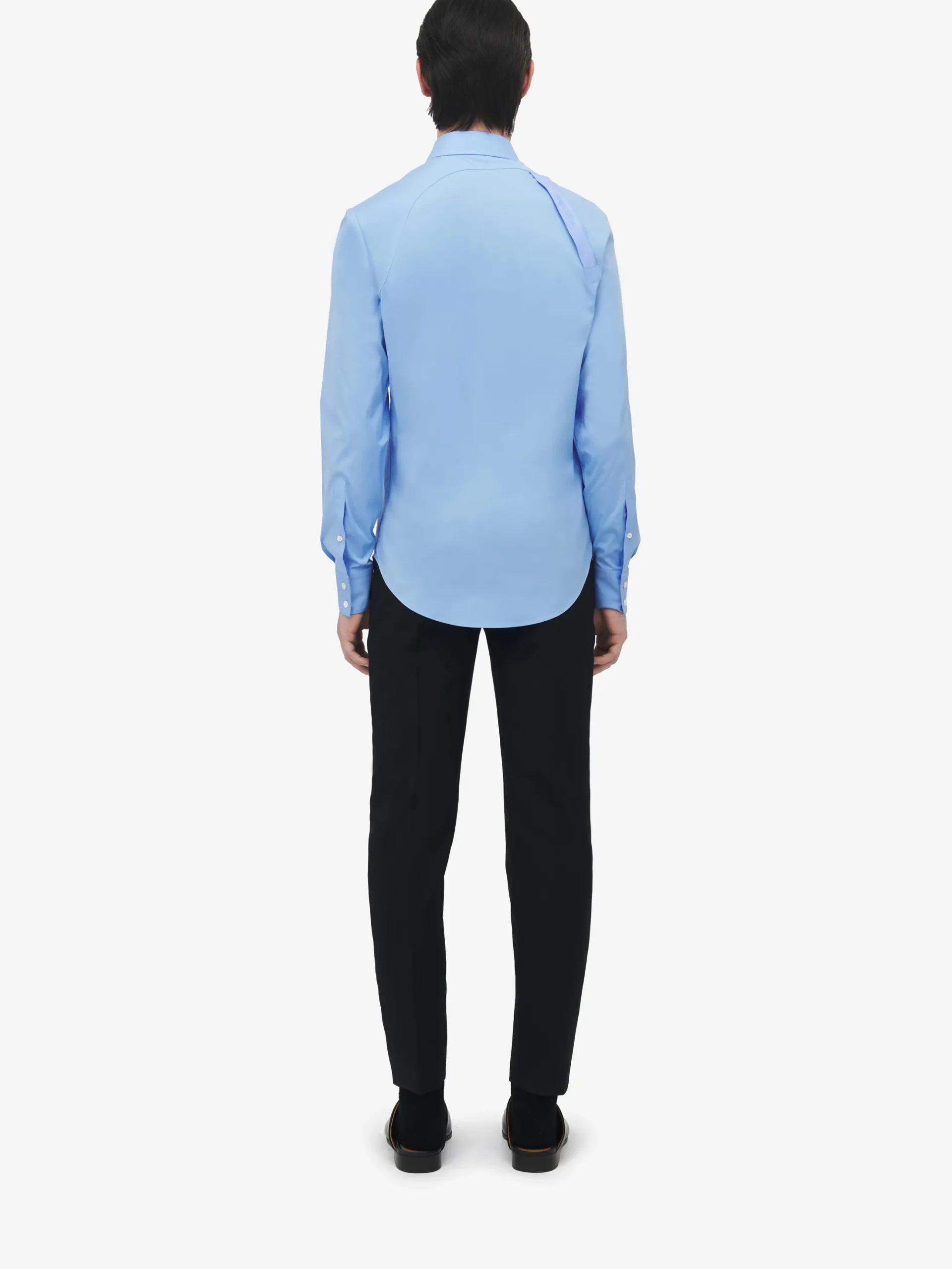 Men's Logo Tape Harness Shirt in Blue