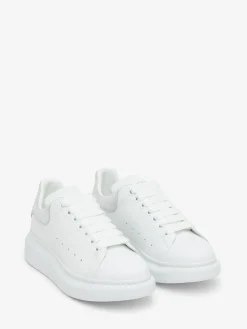 Men's Oversized Sneaker in White/Silver
