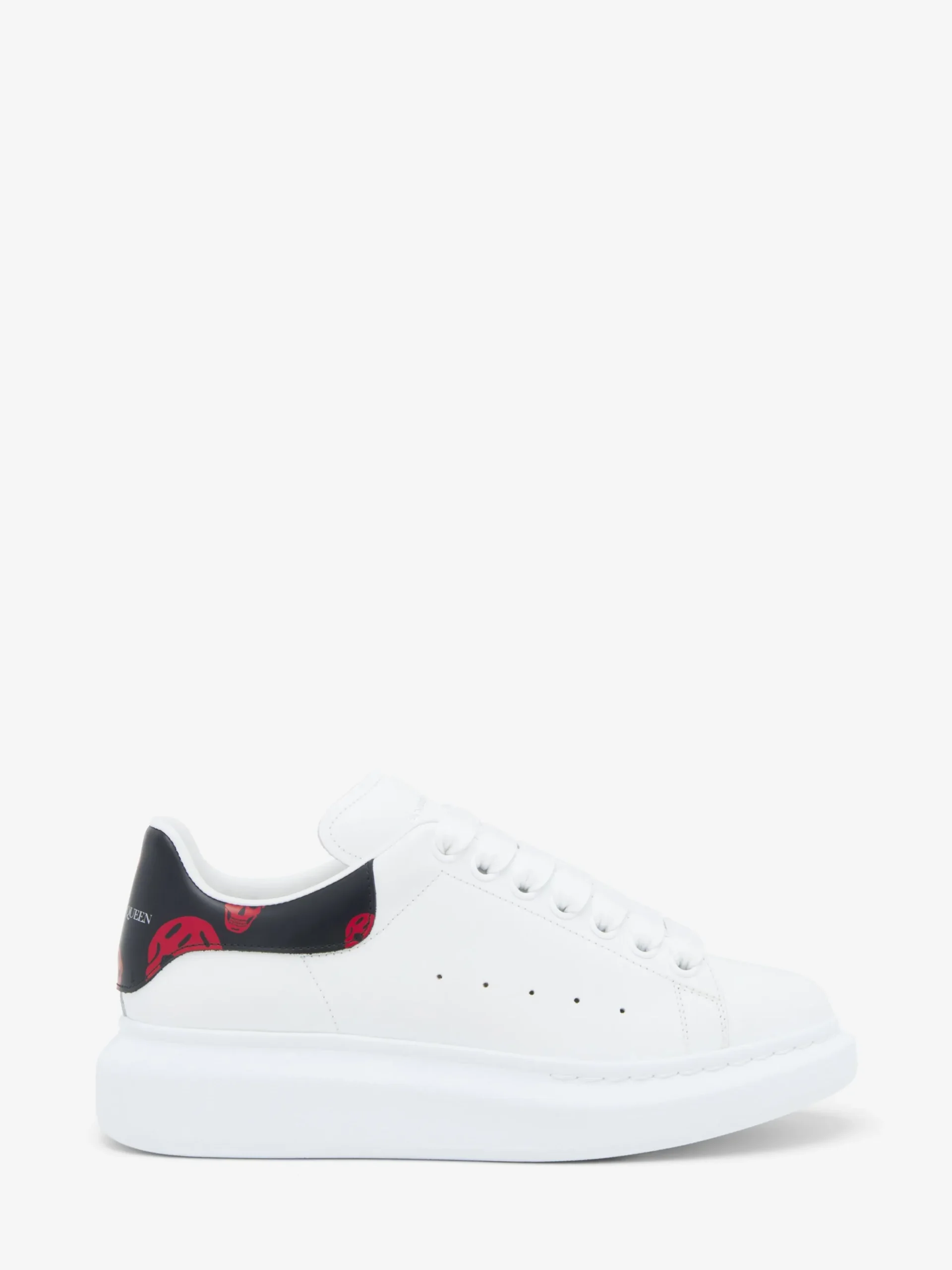 Men's Oversized Sneaker in White/Red