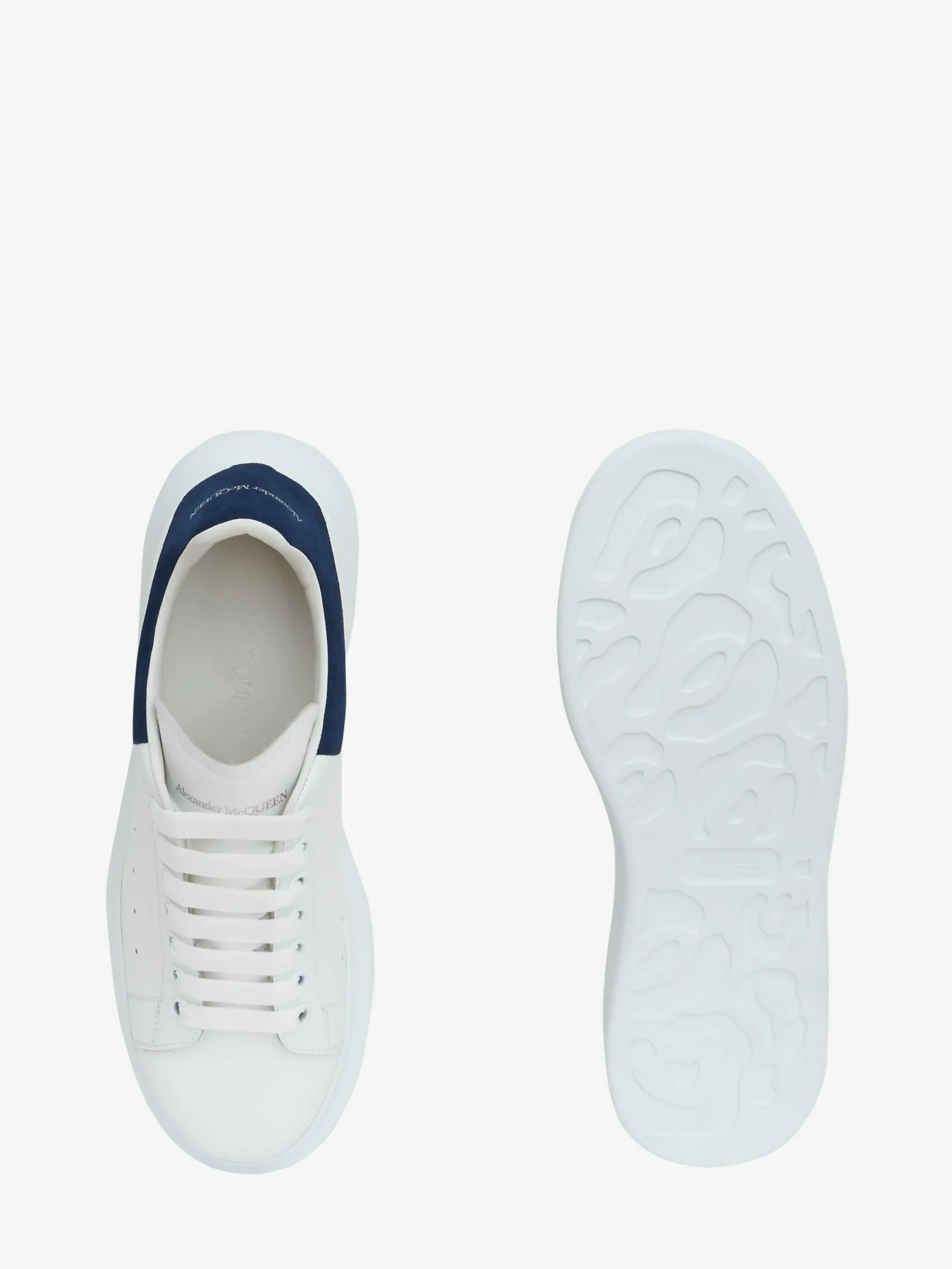 Men's Oversized Sneaker in White/Paris Blue