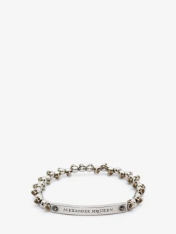 Men's Skull Bracelet in SILVER