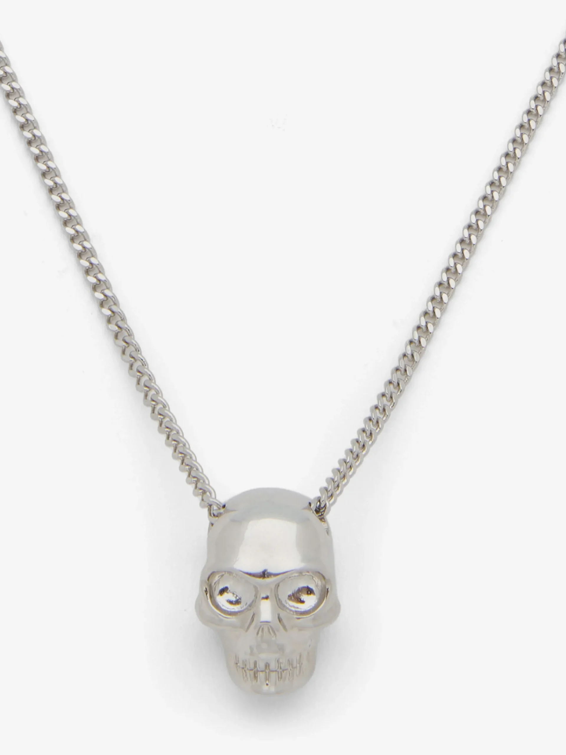 Men's Skull Necklace in Palladium-finish