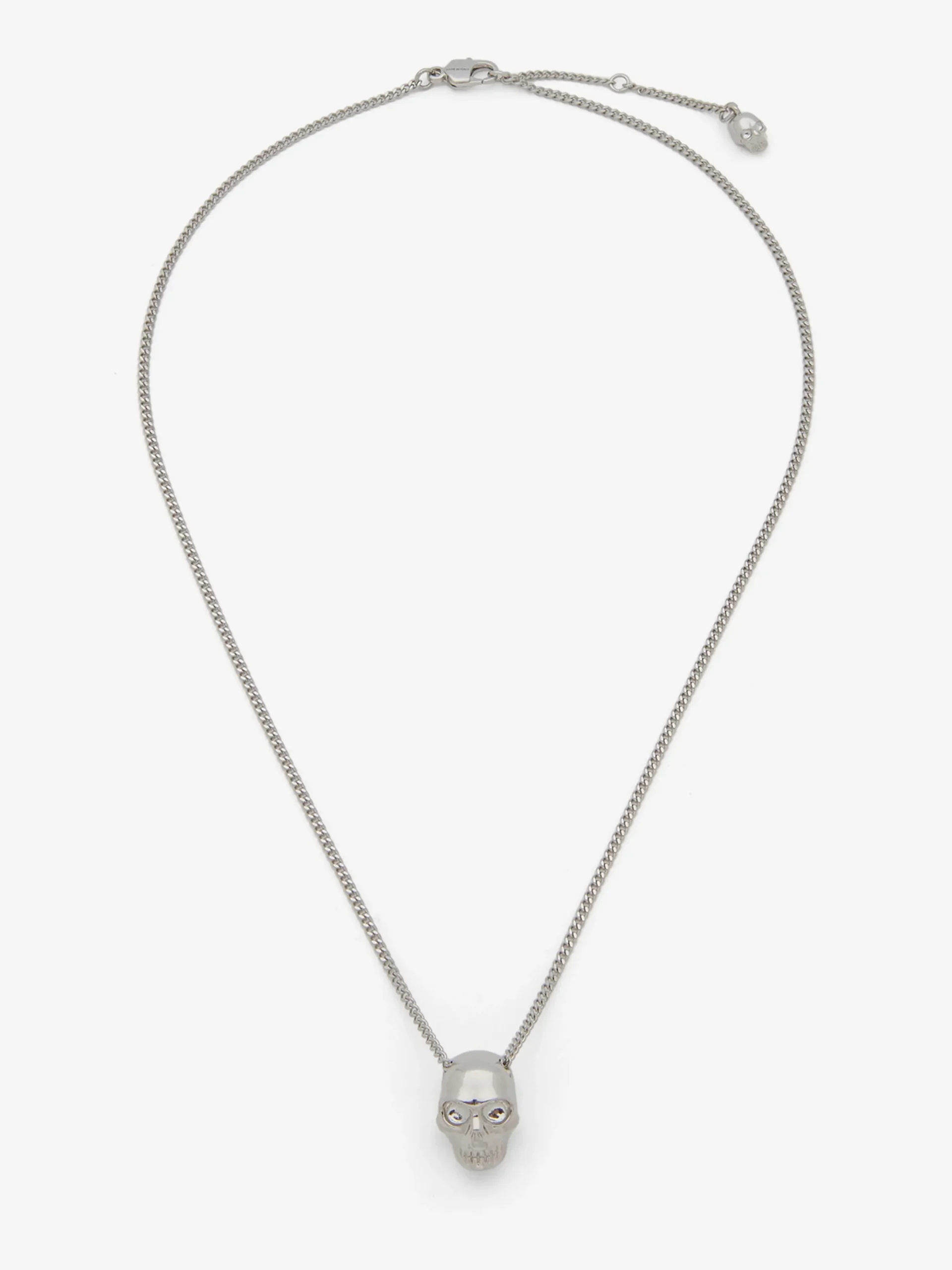 Men's Skull Necklace in Palladium-finish