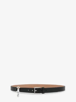 Men's Skull Ring Belt in Black