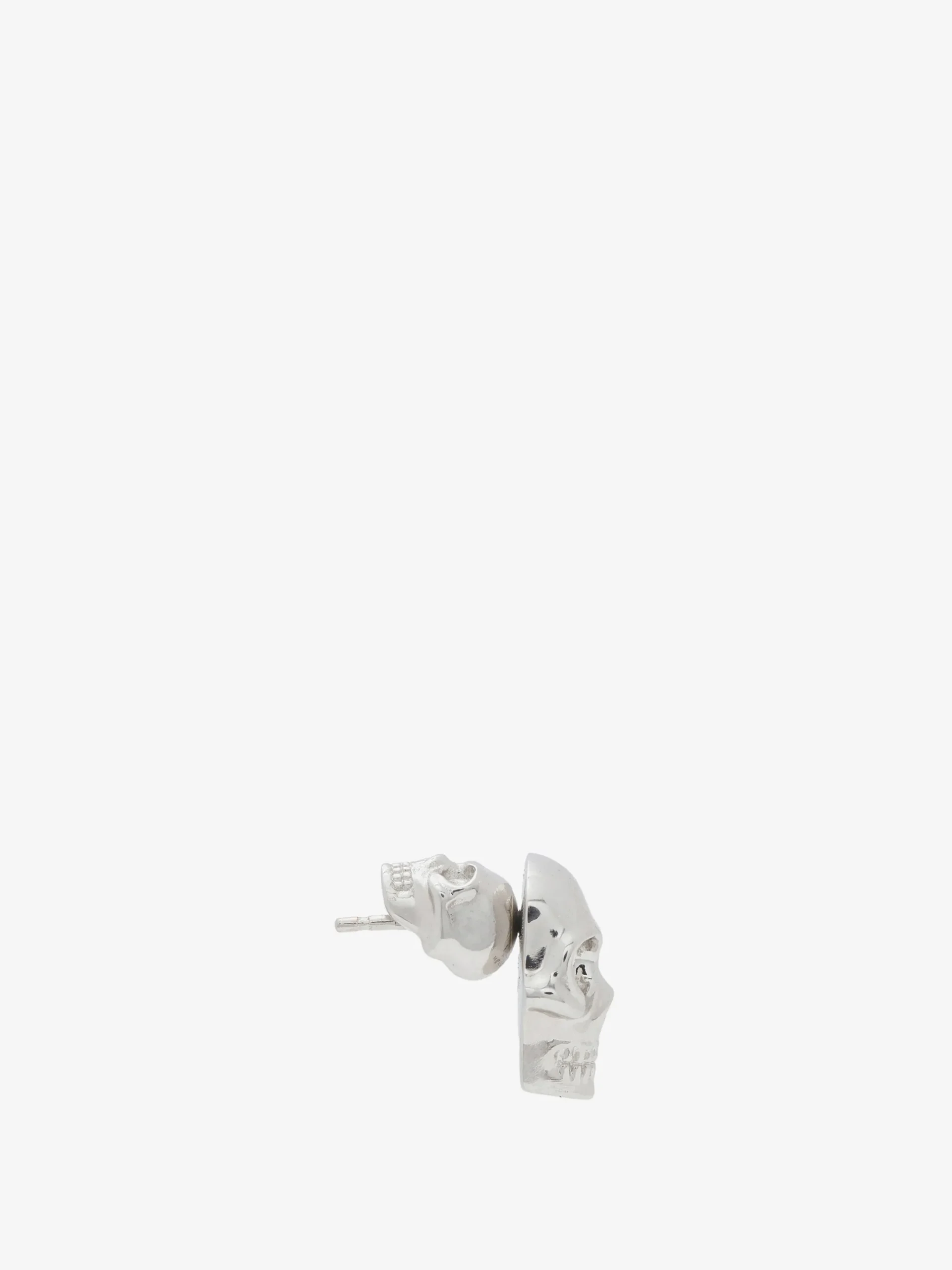 Men's Skull Stud Earring in Palladium-finish