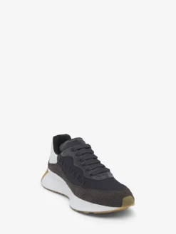 Men's Sprint Runner in Dark Grey/White
