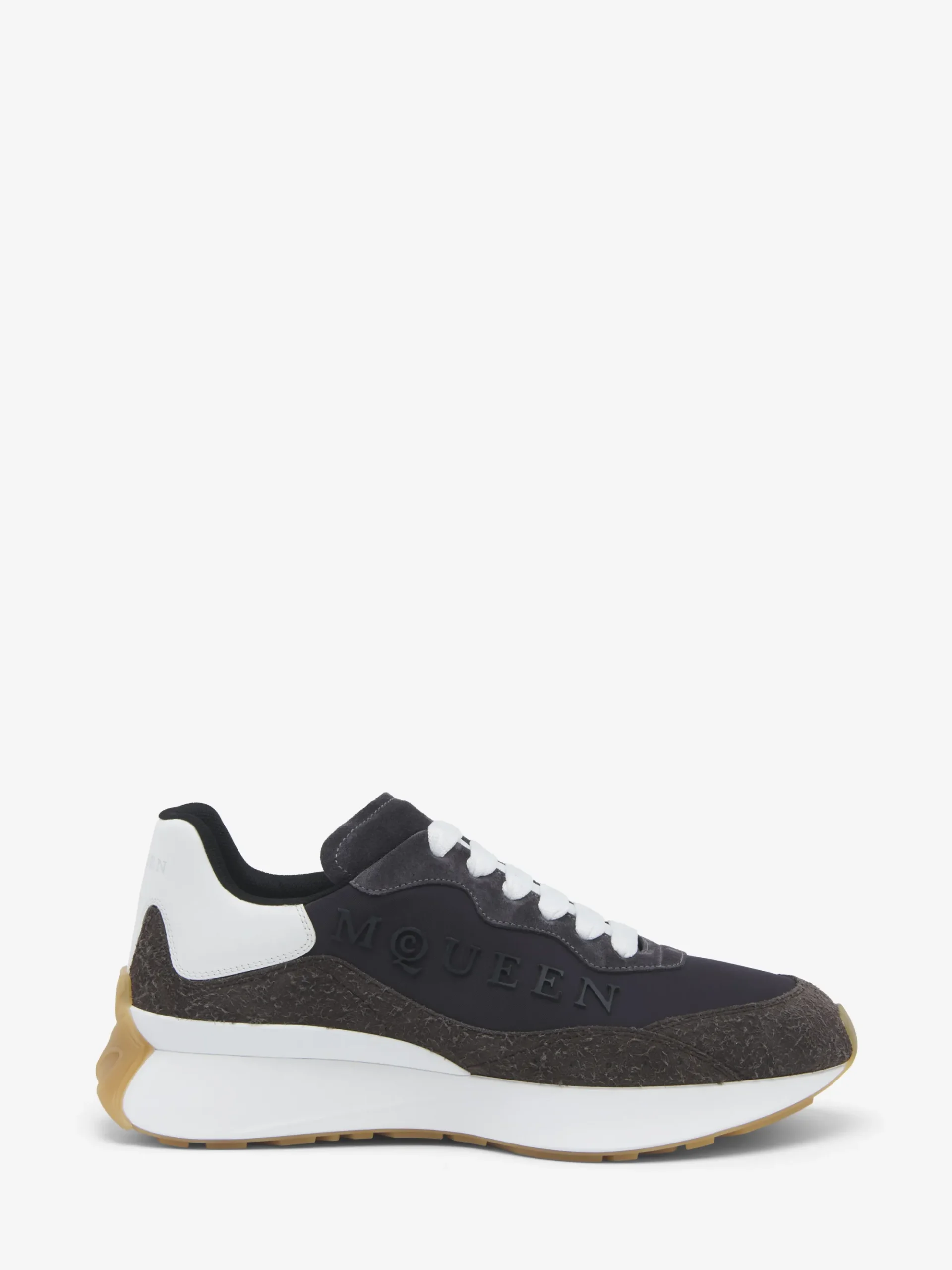 Men's Sprint Runner in Dark Grey/White