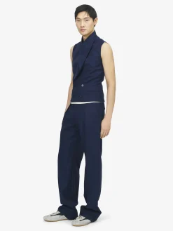 Men's Tailored Trousers in Indigo