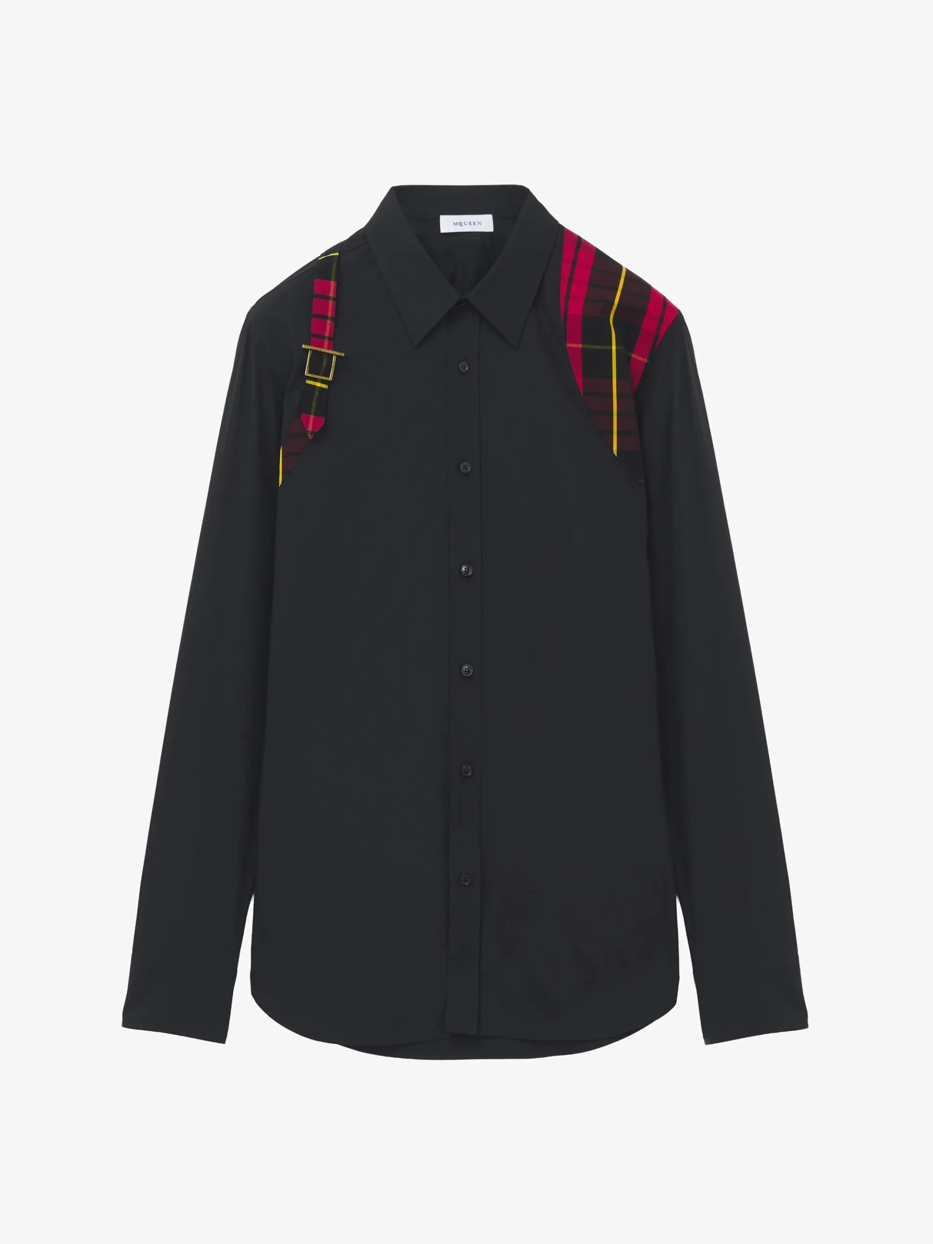 Men's Tartan Harness Shirt in Black