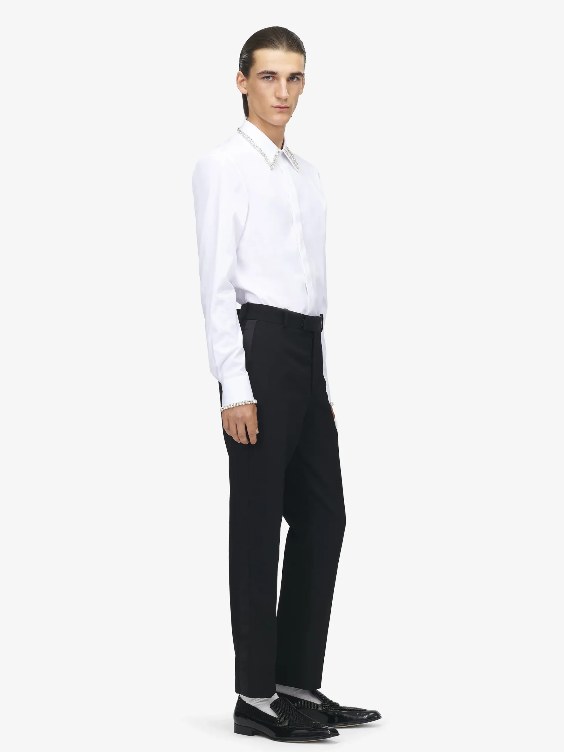 Men's Tuxedo Trousers in Black