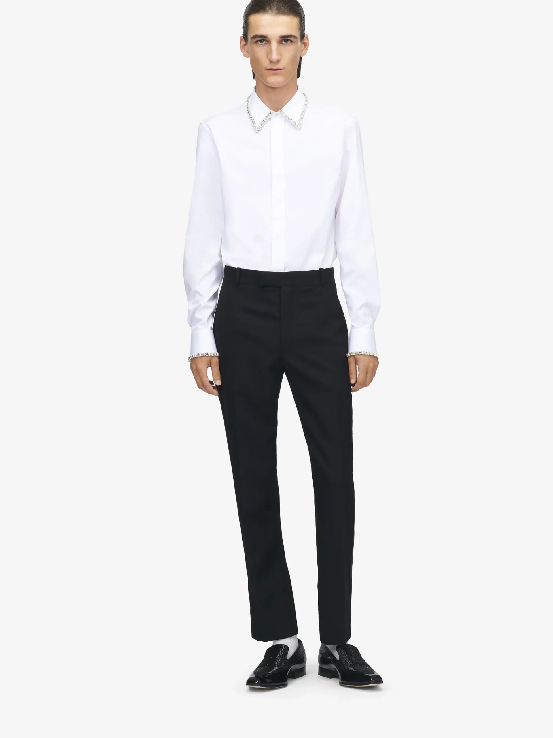 Men's Tuxedo Trousers in Black