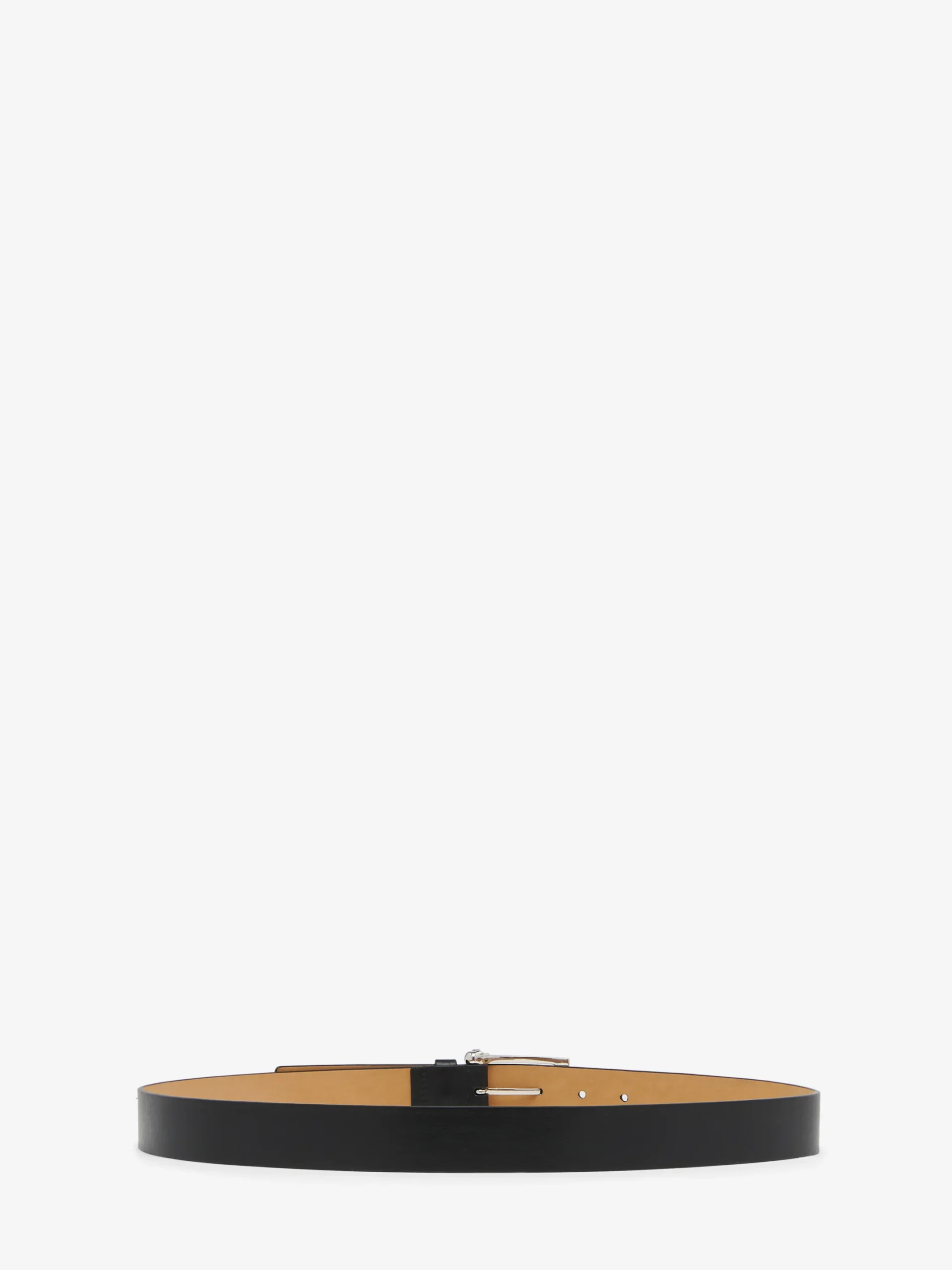 Men's Twin Skull Belt in Black