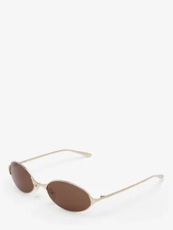 Neo Oval Sunglasses in Brown