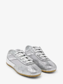 Women's Boxe Sneaker in Silver