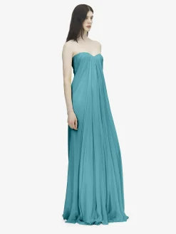 Women's Bustier Evening Dress in Blue