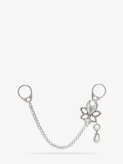 Women's Chandelier Chain Charm in Antique Silver