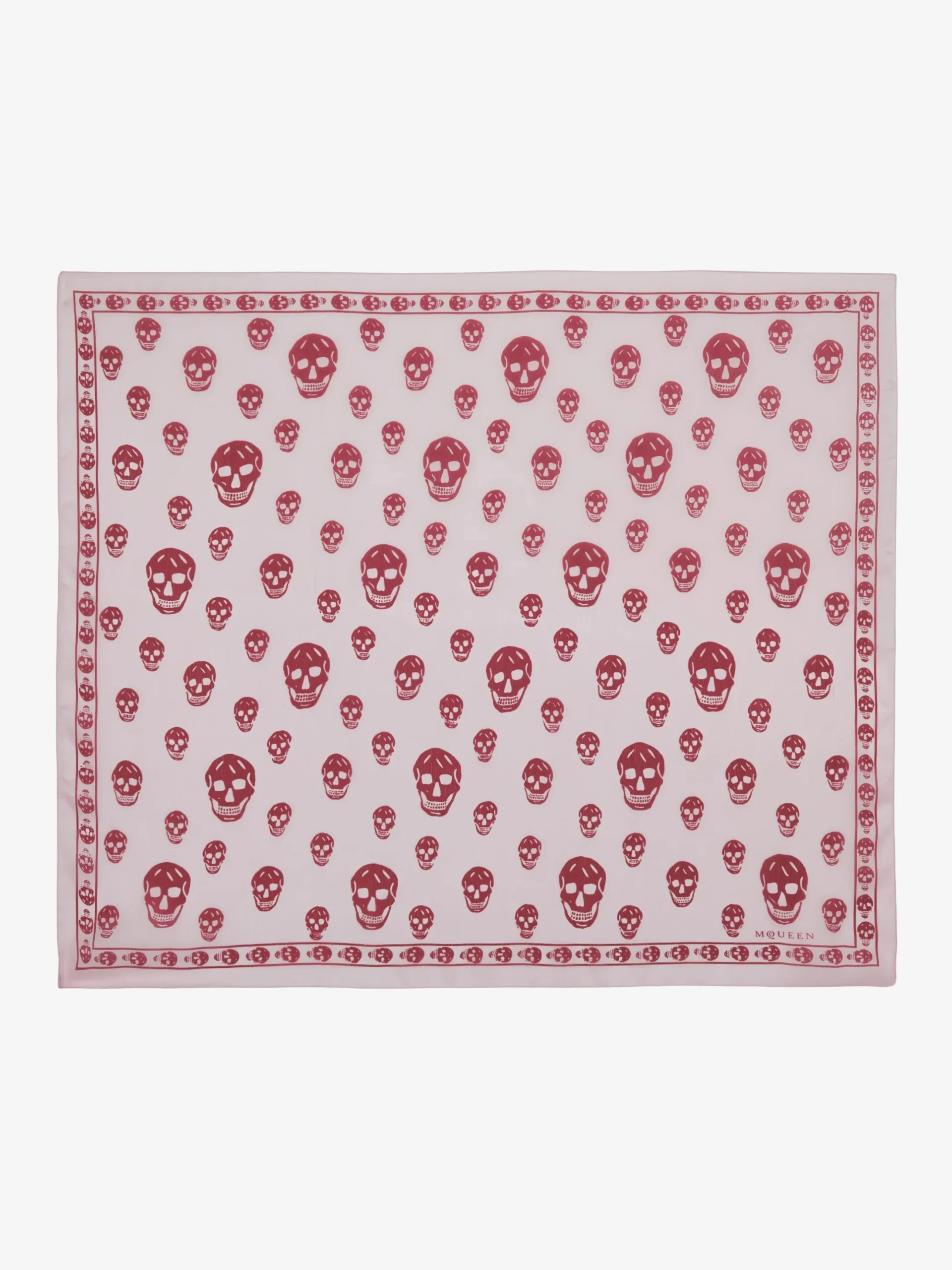 Women's Classic Skull Foulard in Pink