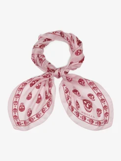 Women's Classic Skull Foulard in Pink