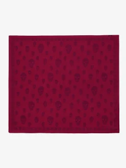 Women's Classic Skull Foulard in Crimson/Bordeaux