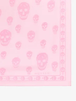 Women's Classic Skull Scarf in Pink