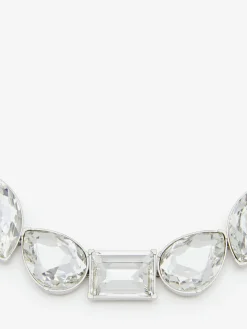 Women's Cocktail Bracelet in Silver-finish/Clear