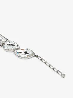 Women's Cocktail Bracelet in Silver-finish/Clear