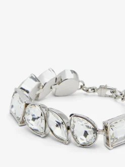 Women's Cocktail Bracelet in Silver-finish/Clear