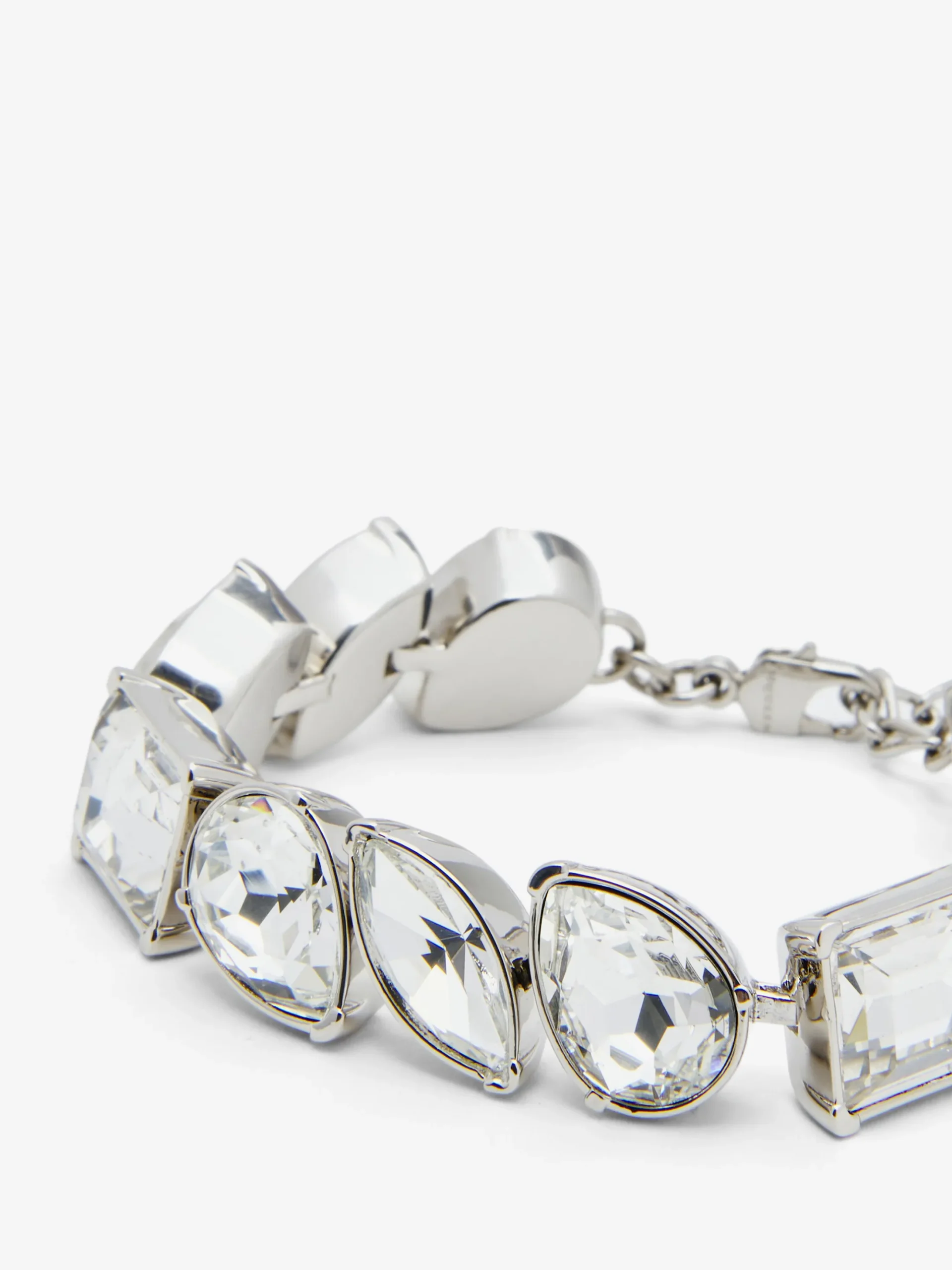 Women's Cocktail Bracelet in Silver-finish/Clear