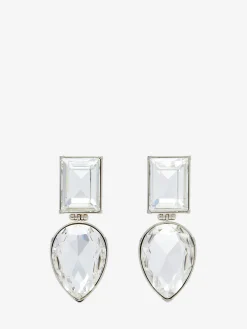 Women's Cocktail Earrings in Silver-finish