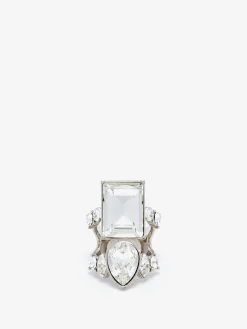 Women's Cocktail Ring in Silver-finish