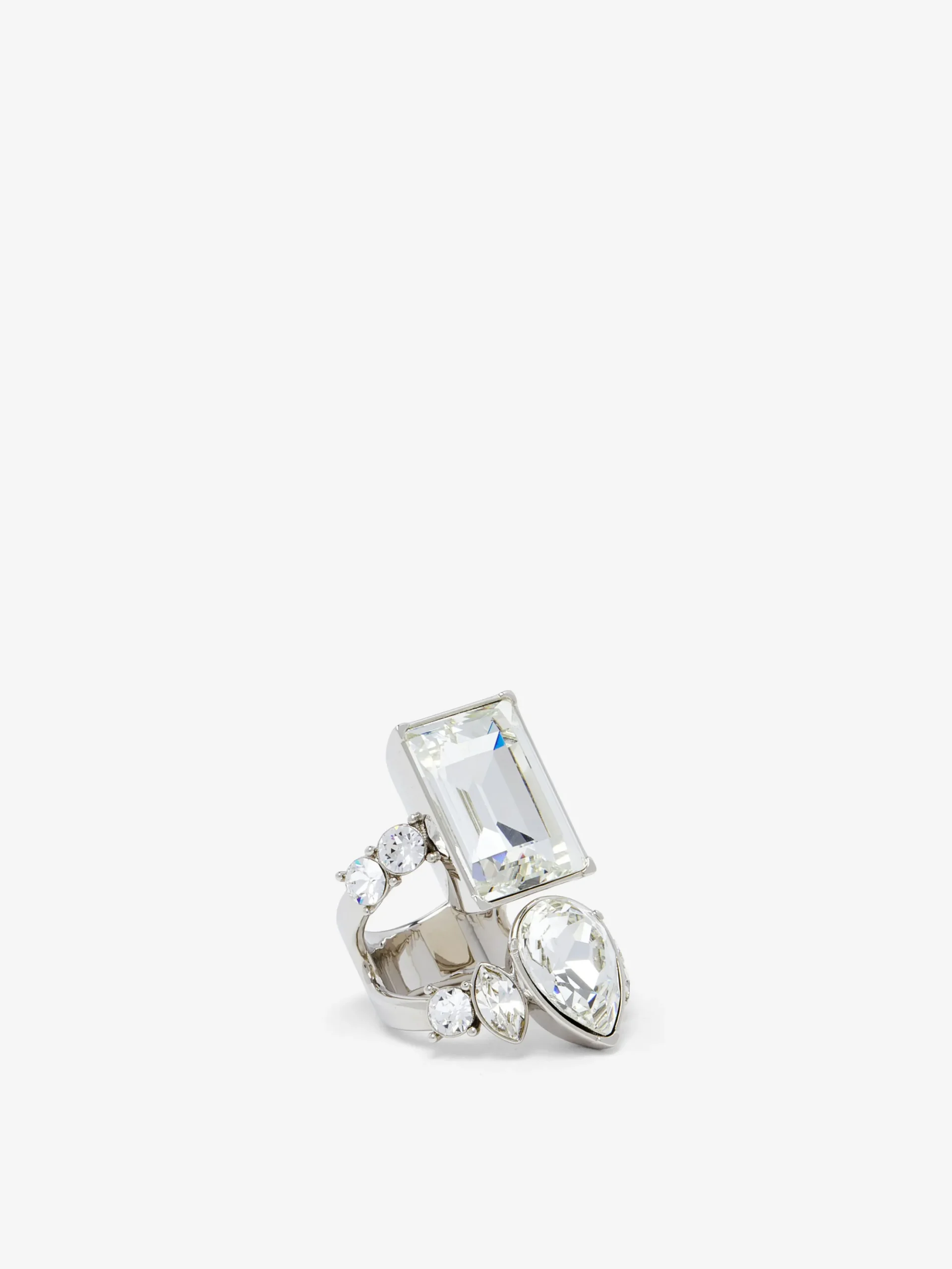 Women's Cocktail Ring in Silver-finish